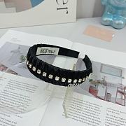 Fortok MiuMiu Headband Black/Beige - 6