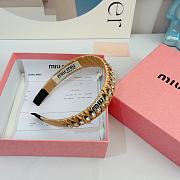 Fortok MiuMiu Headband Black/Beige - 2
