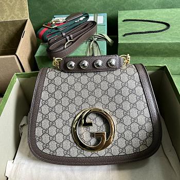 Fortok Gucci Beige Medium Interlocking G Blondie Bag 29x22x7cm