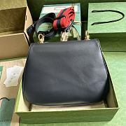 Fortok Gucci Dark Blue Medium Interlocking G Blondie Bag 29x22x7cm - 3