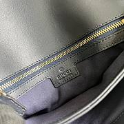 Fortok Gucci Dark Blue Medium Interlocking G Blondie Bag 29x22x7cm - 2
