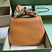 Fortok Gucci Brown Medium Interlocking G Blondie Bag 29x22x7cm - 4