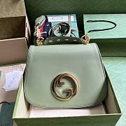 Fortok Gucci Green Medium Interlocking G Blondie Bag 29x22x7cm - 1