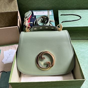 Fortok Gucci Green Medium Interlocking G Blondie Bag 29x22x7cm