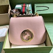 Fortok Gucci Pink Medium Interlocking G Blondie Bag 29x22x7cm - 1