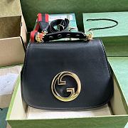 Fortok Gucci Black Medium Interlocking G Blondie Bag 29x22x7cm - 1