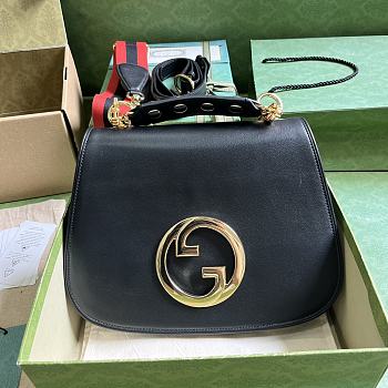 Fortok Gucci Black Medium Interlocking G Blondie Bag 29x22x7cm