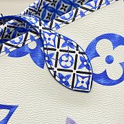 Fortok Louis Vuitton Neverfull MM Bag Blue M22979 31x28x14cm - 3