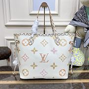 Fortok Louis Vuitton Neverfull MM Bag Beige M22978 31x28x14cm - 6