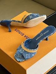 Fortok Louis Vuitton Neo Revival Mule Monogram Denim - 6