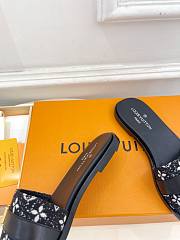 Fortok Louis Vuitton Lock It Flat Mules Black - 3