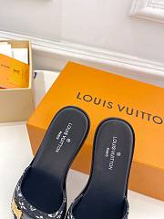 Fortok Louis Vuitton Lock It Flat Mules Black - 6