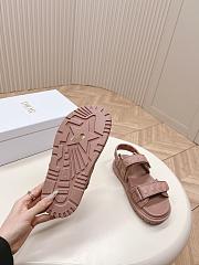 Fortok Dior Dioract Nude Quilted Cannage Calfskin Sandals - 4
