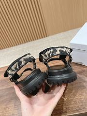 Fortok Dior D-Wave Leopard Pattern Sandals - 4