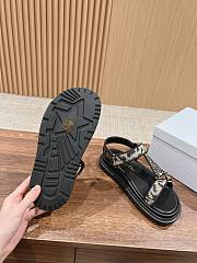 Fortok Dior D-Wave Leopard Pattern Sandals - 5