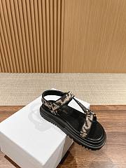 Fortok Dior D-Wave Leopard Pattern Sandals - 2