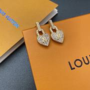 Fortok Louis Vuitton Heart Lock Earrings - 5