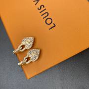 Fortok Louis Vuitton Heart Lock Earrings - 4
