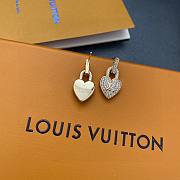 Fortok Louis Vuitton Heart Lock Earrings - 3