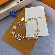 Fortok Louis Vuitton Monogram Gold Charm Bracelet - 1