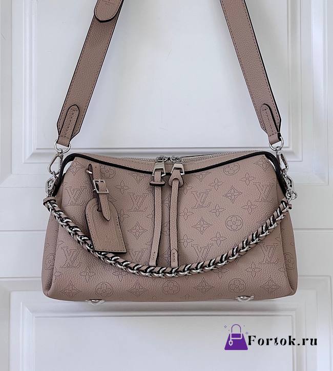 Fortok Louis Vuitton Mahina Hand It All PM Bag Pink M24255 29x18x13cm  - 1