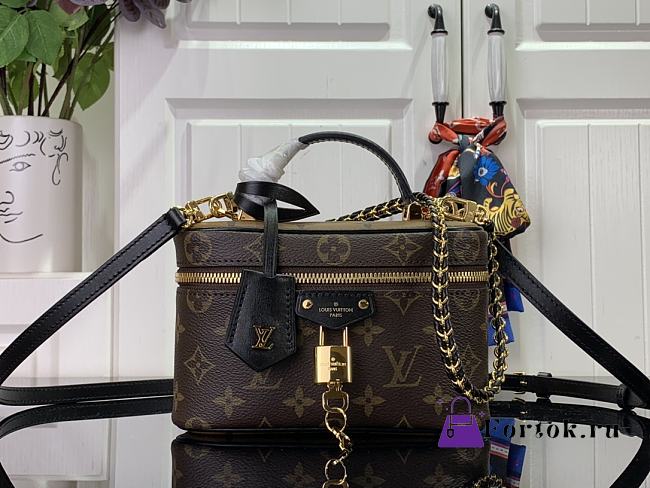 Fortok Louis Vuitton Vanity Chain Pouch M47125 19x11.5x6.5cm - 1