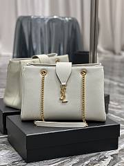 Fortok Saint Laurent Cassandre Shopper Tote White 668900 33×22×15cm - 1