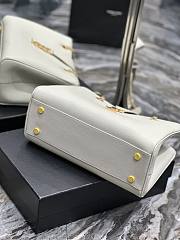Fortok Saint Laurent Cassandre Shopper Tote White 668900 33×22×15cm - 4