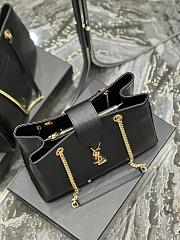 Fortok Saint Laurent Cassandre Shopper Tote Black 668900 33×22×15cm - 5