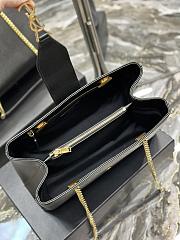 Fortok Saint Laurent Cassandre Shopper Tote Black 668900 33×22×15cm - 4
