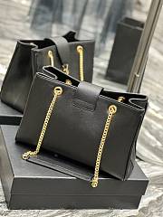 Fortok Saint Laurent Cassandre Shopper Tote Black 668900 33×22×15cm - 3