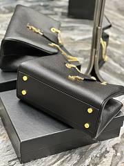Fortok Saint Laurent Cassandre Shopper Tote Black 668900 33×22×15cm - 2