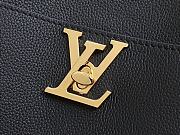 Fortok Louis Vuitton Lock and Walk Bucket Bag Black M24006 20x20.5x12cm - 2