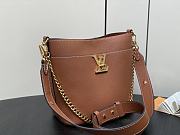 Fortok Louis Vuitton Lock and Walk Bucket Bag Brown M24165 20x20.5x12cm - 4