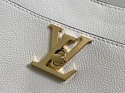 Fortok Louis Vuitton Lock and Walk Bucket Bag White M24638 20x20.5x12cm - 2