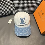 Fortok Louis Vuitton Baseball Cap Denim and Black/White - 4