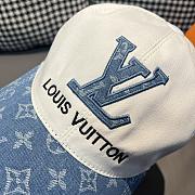 Fortok Louis Vuitton Baseball Cap Denim and Black/White - 3