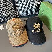 Fortok Gucci Embroidery Baseball Cap Brown/Black - 1