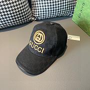 Fortok Gucci Embroidery Baseball Cap Brown/Black - 4