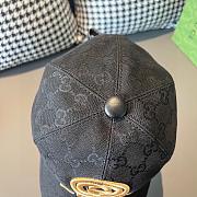 Fortok Gucci Embroidery Baseball Cap Brown/Black - 3