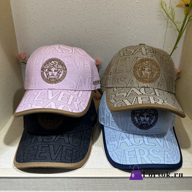 Fortok Versace Baseball Cap Pink/Brown/Black/Blue - 1