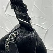 Fortok Prada Black Triangle Leather Shoulder Bag 2VY007 22.5x31x28cm - 5