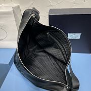 Fortok Prada Black Triangle Leather Shoulder Bag 2VY007 22.5x31x28cm - 3