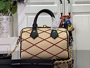 Fortok Louis Vuitton Speedy Bandoulière 20 Bag Beige and Red M24261 20.5x13.5x12cm - 1