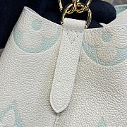 Fortok Louis Vuitton Néonoé BB Bag Cream White and Green M24048 20x20x13cm - 2