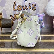 Fortok Louis Vuitton Néonoé BB Bag Cream White and Purple M24048 20x20x13cm - 3