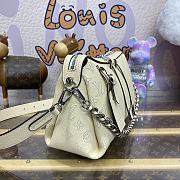 Fortok Louis Vuitton Mahina Hand It All PM Bag Cream M24255 29x18x13cm - 6