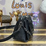 Fortok Louis Vuitton Mahina Hand It All PM Bag Black M24114 29x18x13cm - 6
