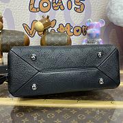 Fortok Louis Vuitton Mahina Hand It All PM Bag Black M24114 29x18x13cm - 5