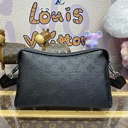 Fortok Louis Vuitton Mahina Hand It All PM Bag Black M24114 29x18x13cm - 3